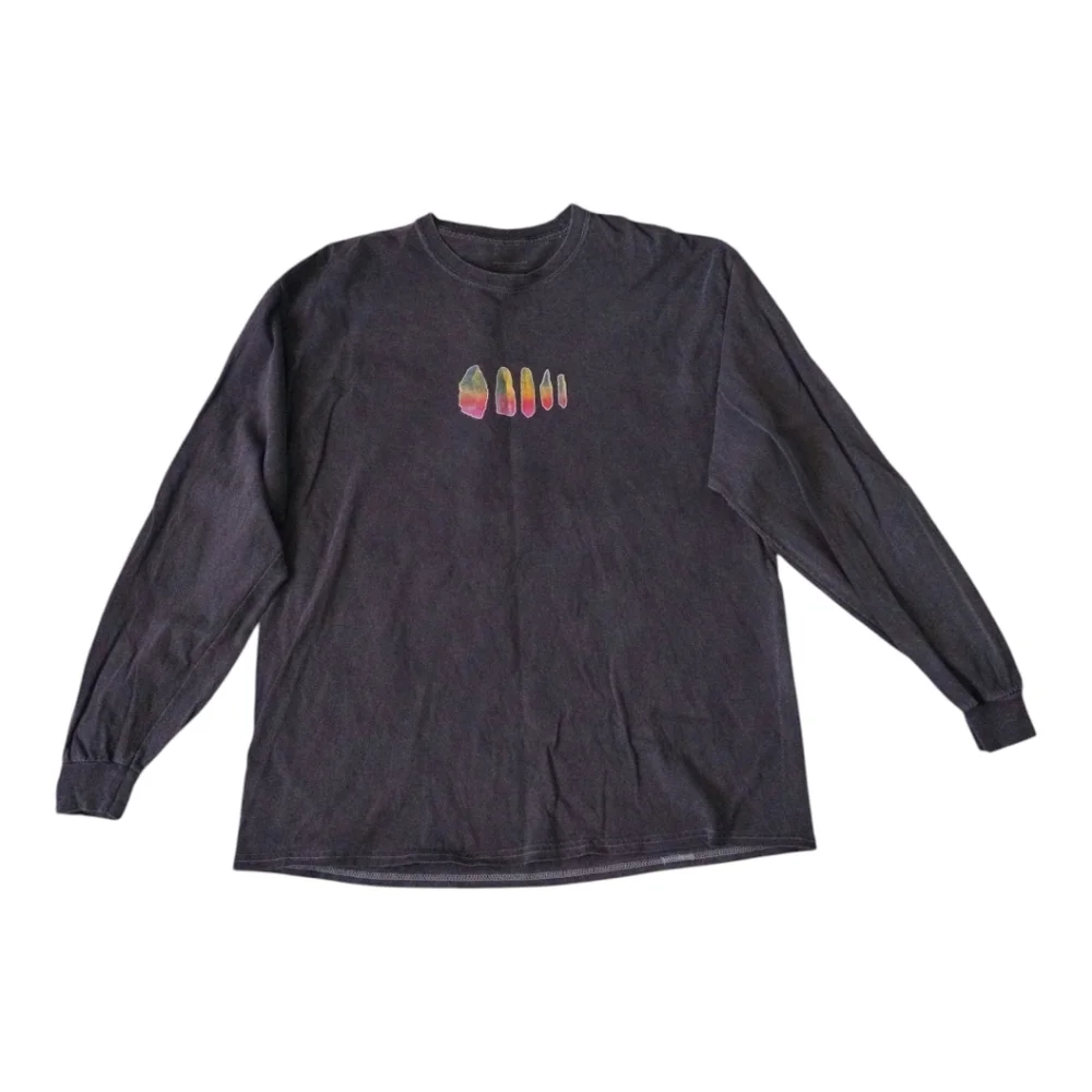Urban Outfitters Other Side Take Me Away Gray Long Sleeve T-shirt Grunge Y2K